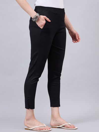 Baby Pink Regular Fit Potli Pants