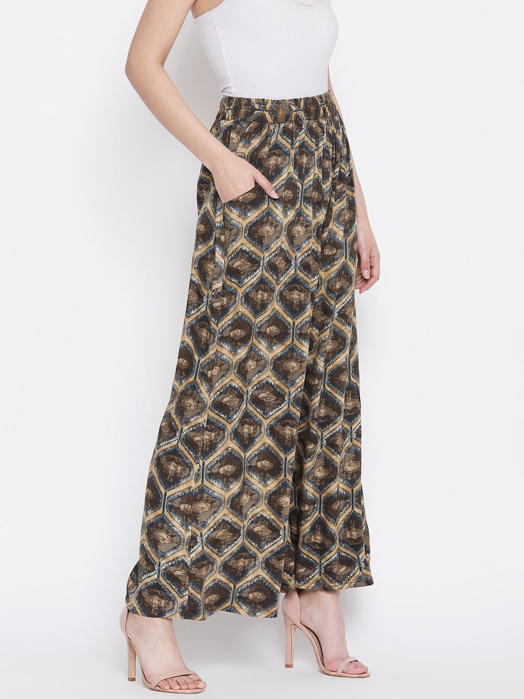 Animal Printed Rayon Palazzo
