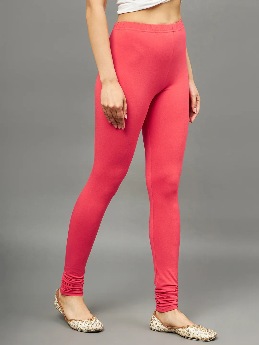 Peach Viscose Ankle Legging