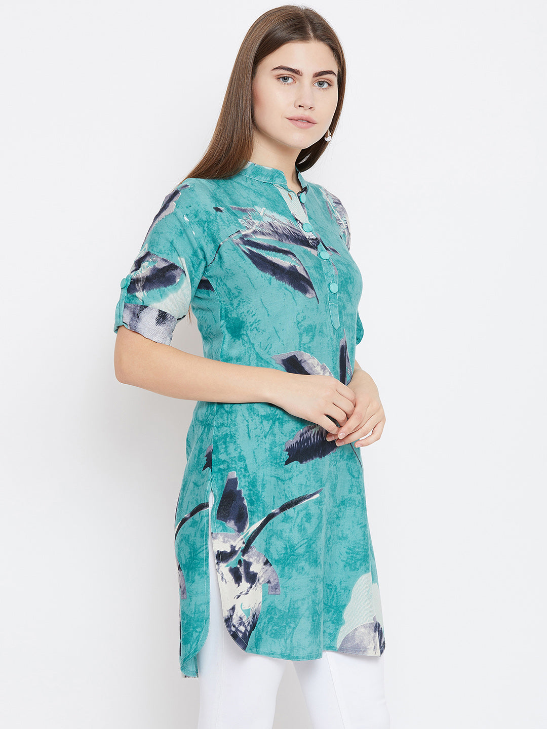 Blue Printed Kurti