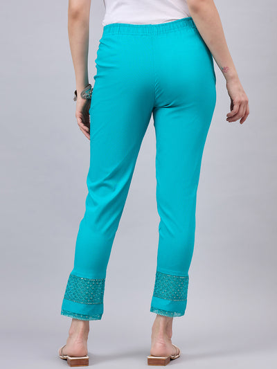 Rama Green Sequin Lace Pants