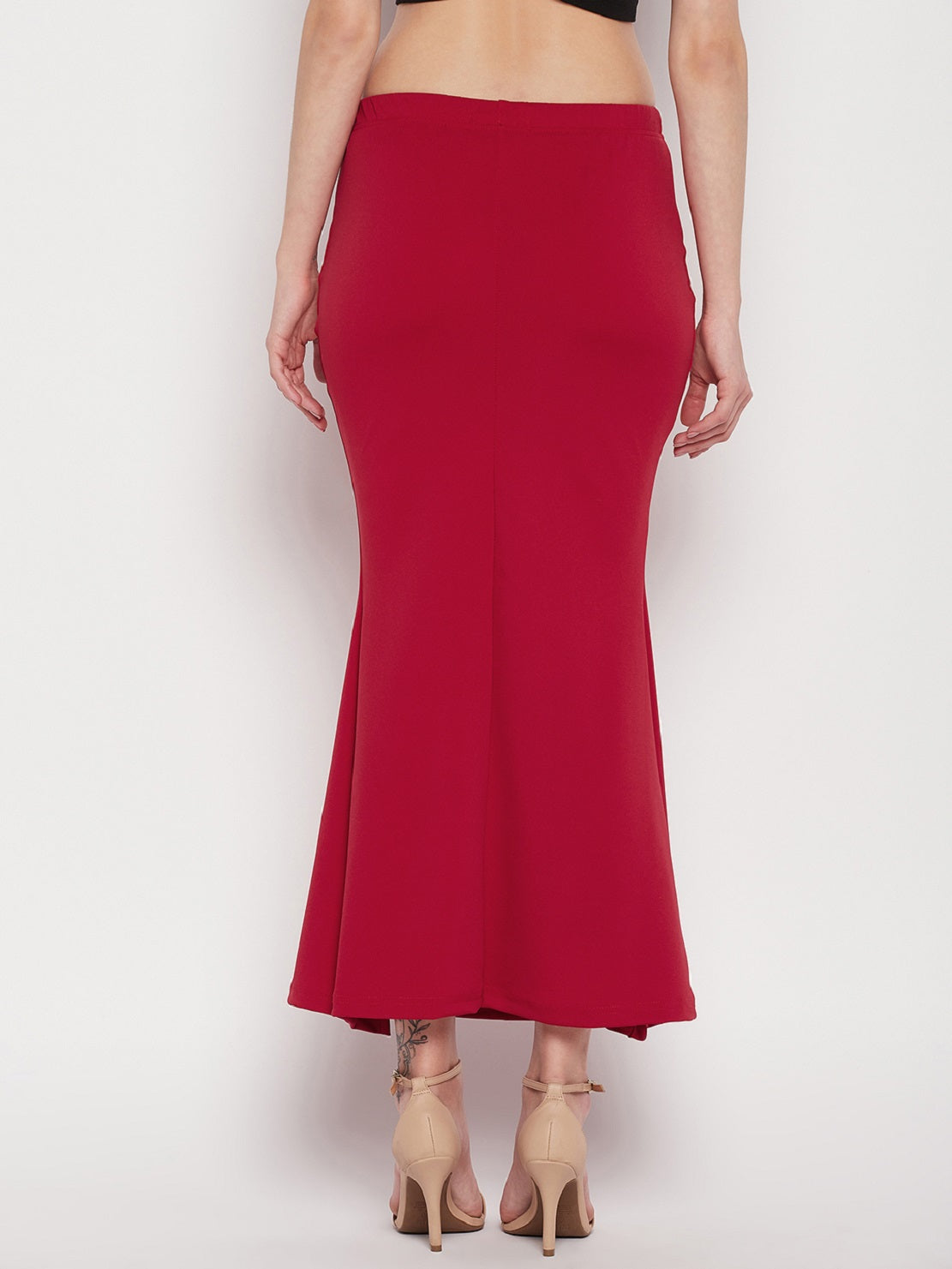 Saree Shapewear Petticoat with Drawstring in Peach Colour
