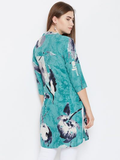 Blue Printed Kurti