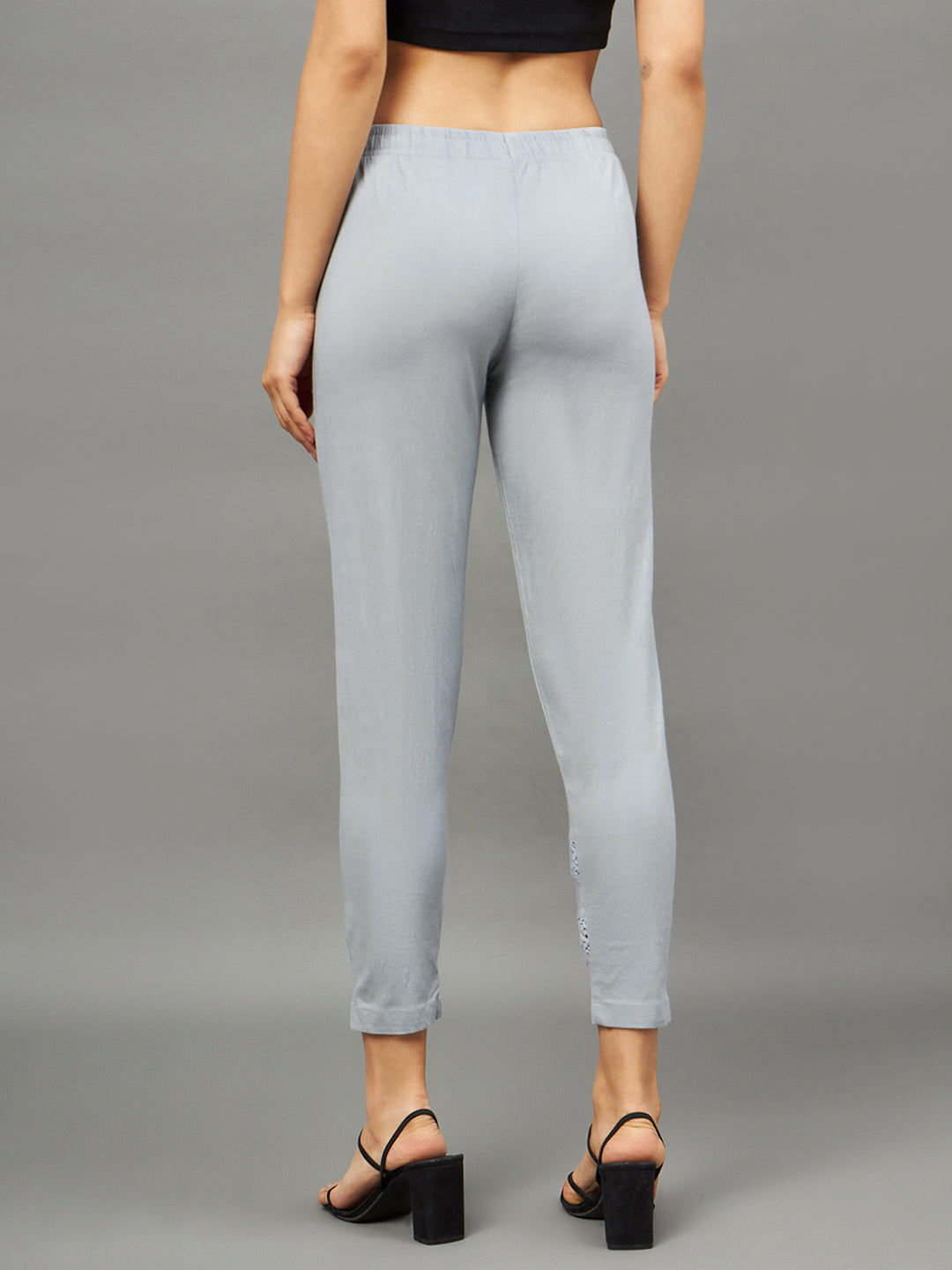Light Grey Double Lace Pants