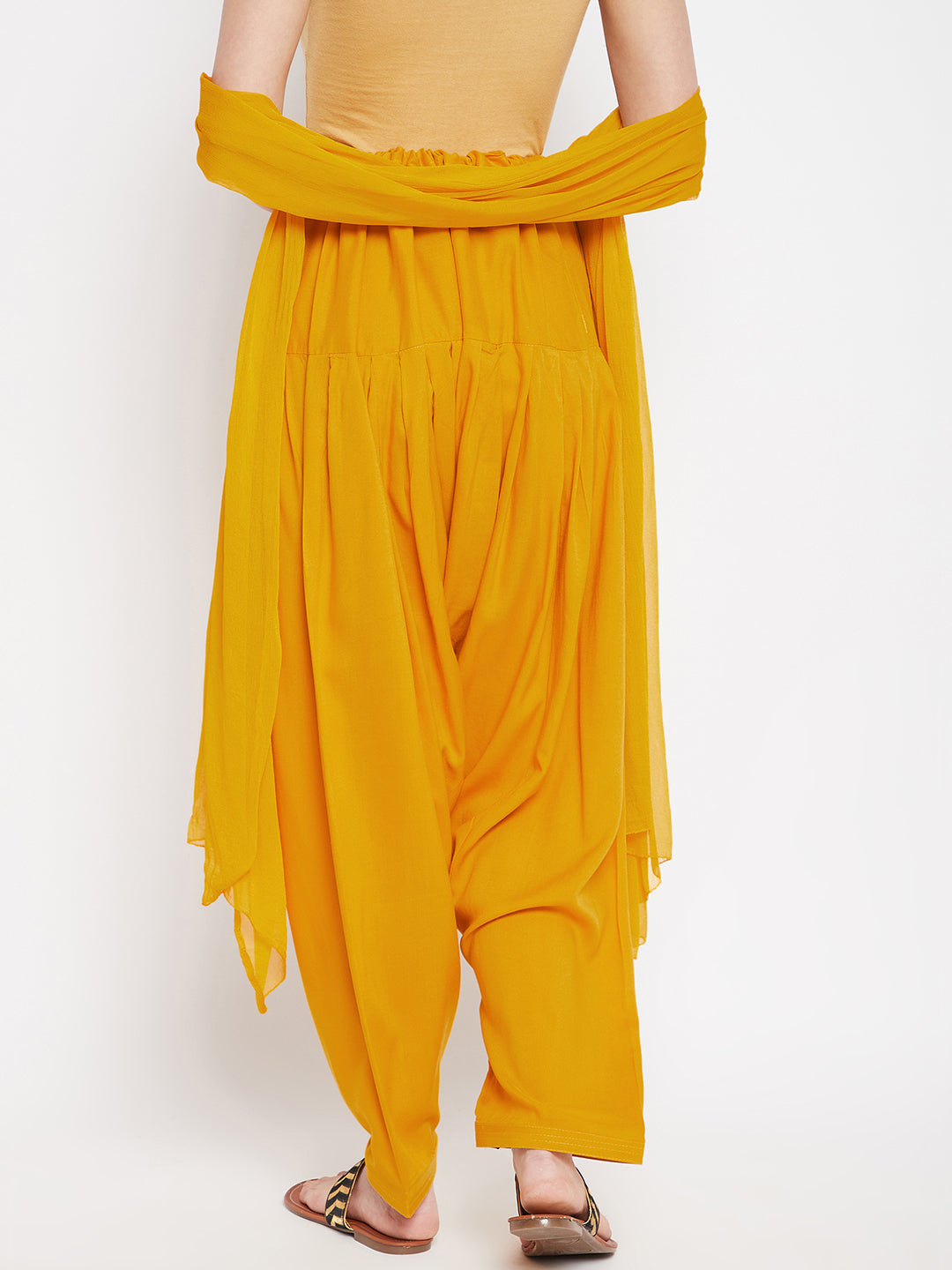 Mustard Rayon Plain Patiala(No Duppatta)
