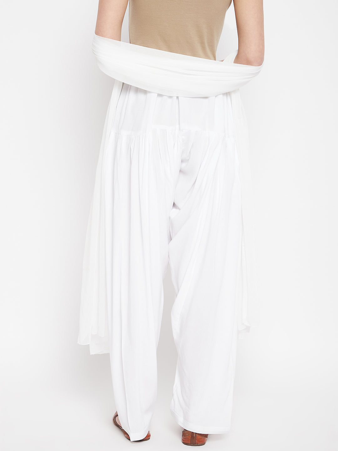 White Rayon Plain Patiala(No Duppatta)
