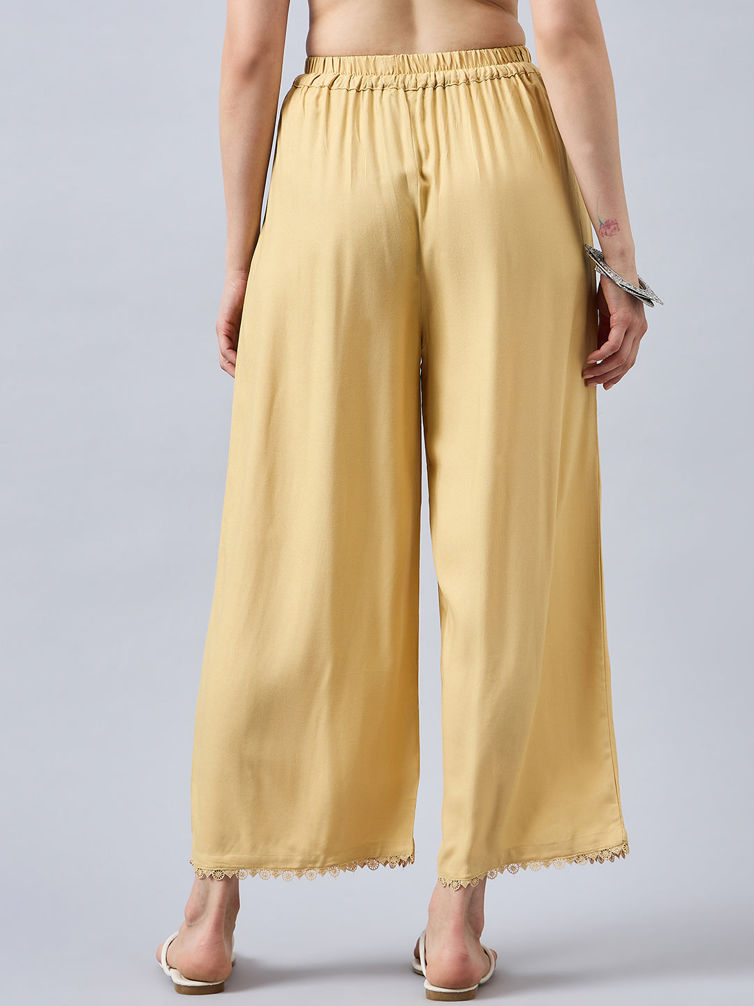 Gold Lace Palazzos