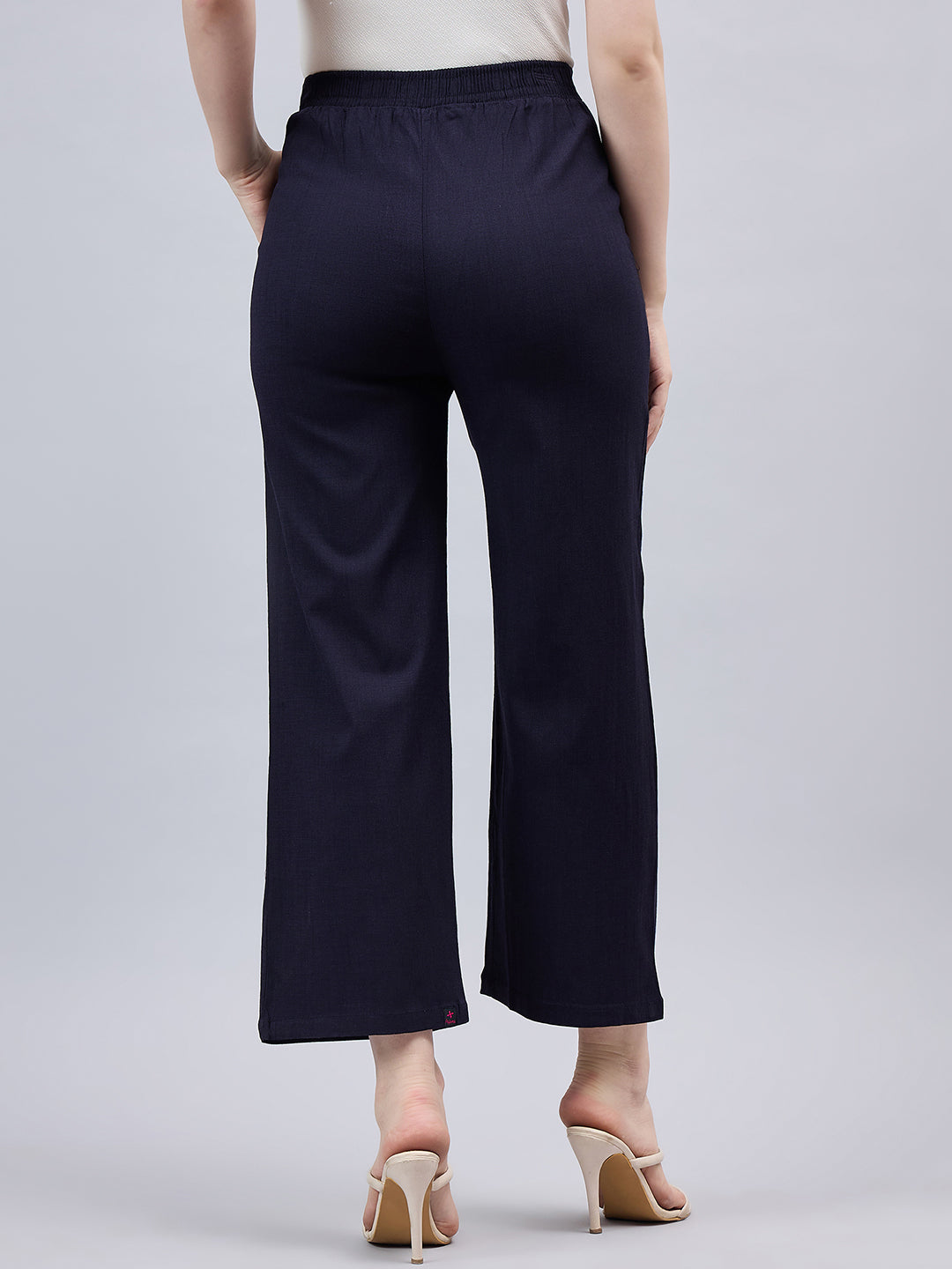 Navy Blue Bell Bottom Pants