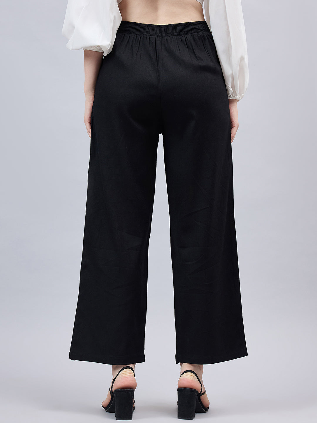 Black Bell Bottom Pants