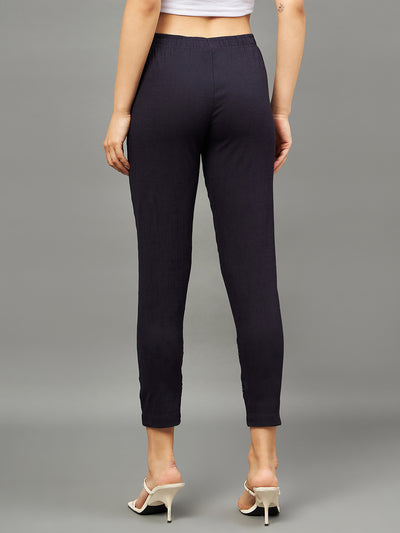 Navy Blue Double Lace Pants