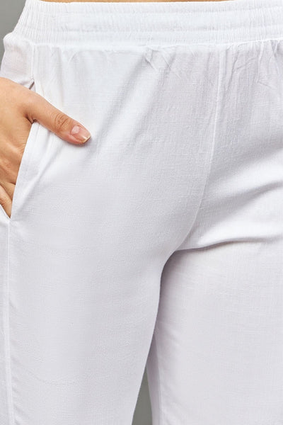 White Double Lace Pants