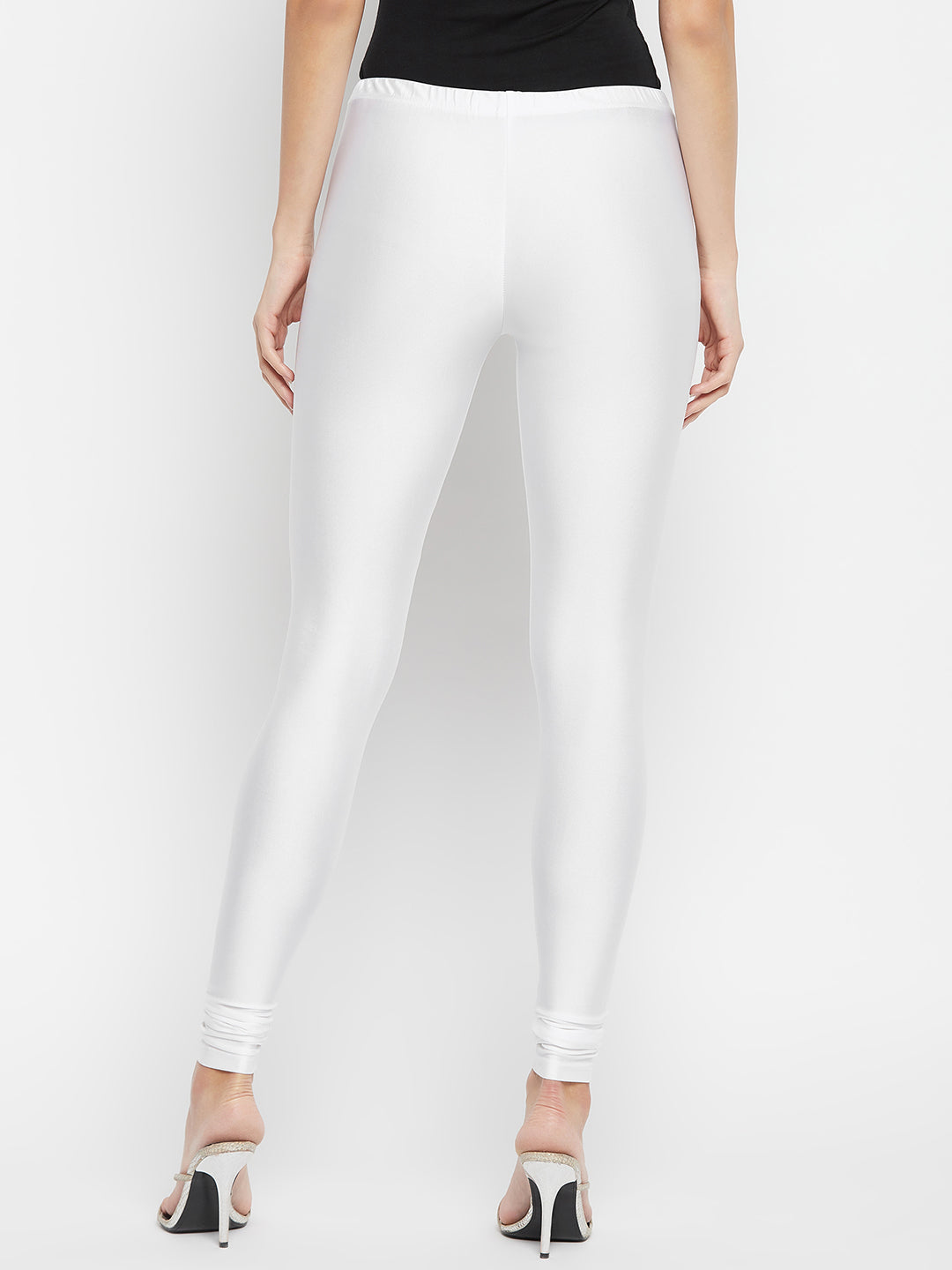 Mid Waist Solid White Ankle Length Leggings, Work Wear, Straight Fit at Rs  150 in Tiruppur