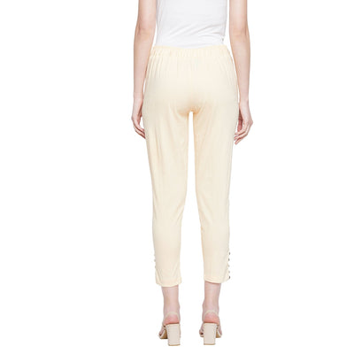 Pink Button Pant