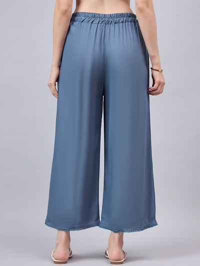 Light Grey Lace Palazzos