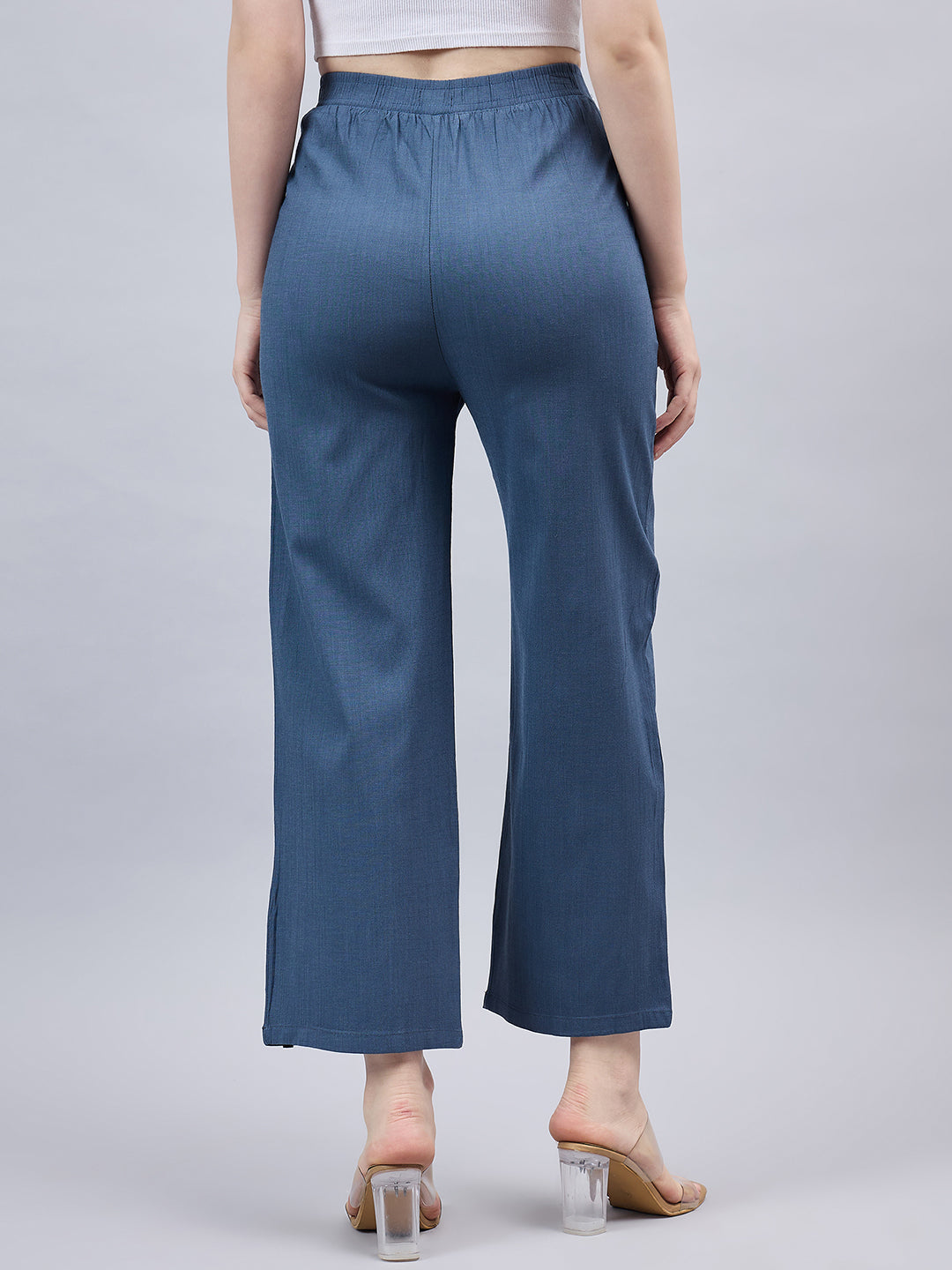 Dark Grey Bell Bottom Pants