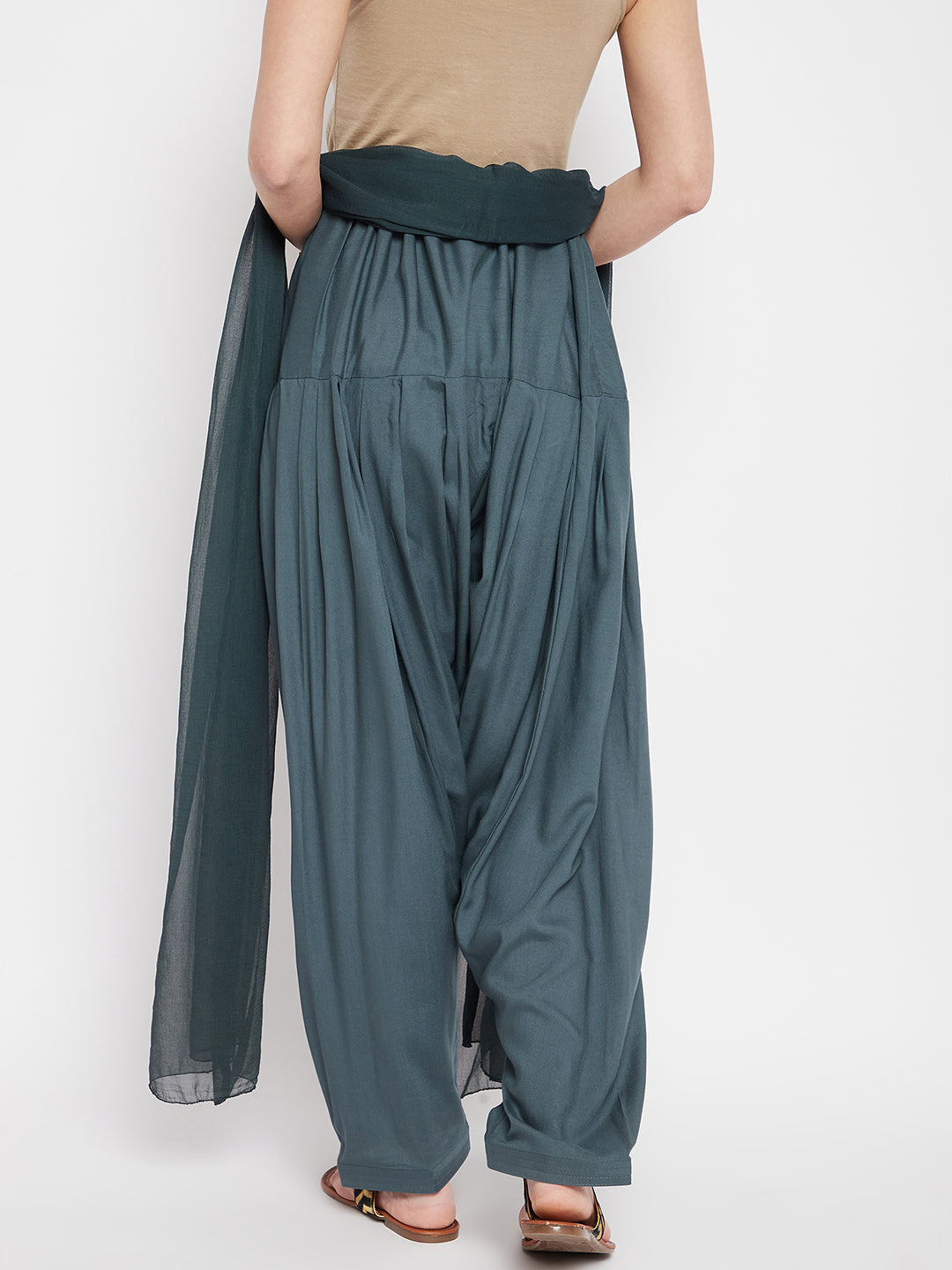 Grey Rayon Plain Patiala(No Duppatta)