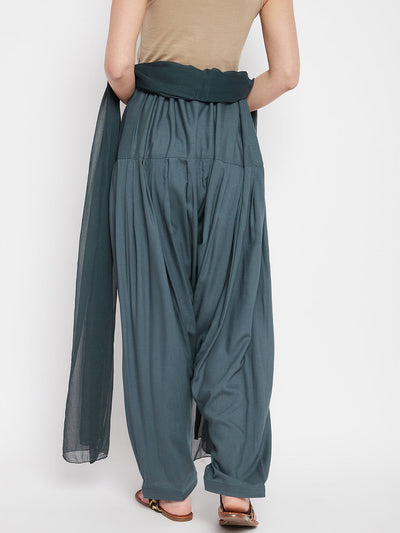 Grey Rayon Plain Patiala(No Duppatta)