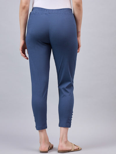 Baby Pink Regular Fit Potli Pants