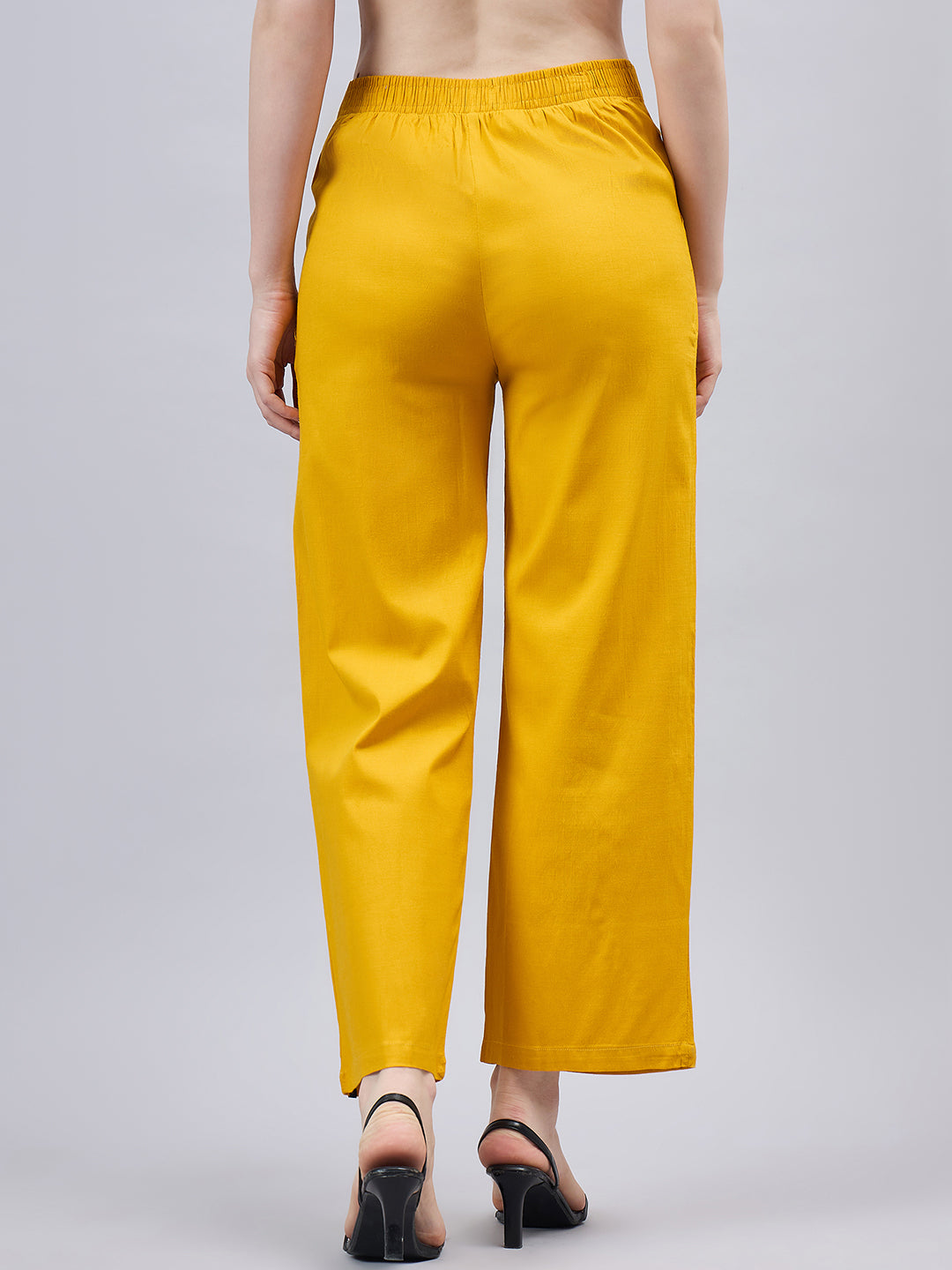 Mustard Bell Bottom Pants