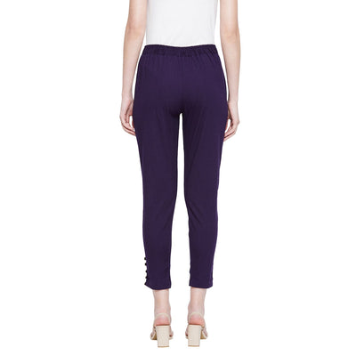 Light Grey Regular Fit Kurti Pant