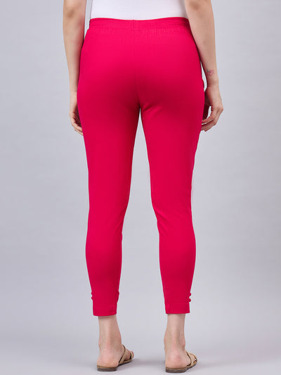 Baby Pink Regular Fit Potli Pants