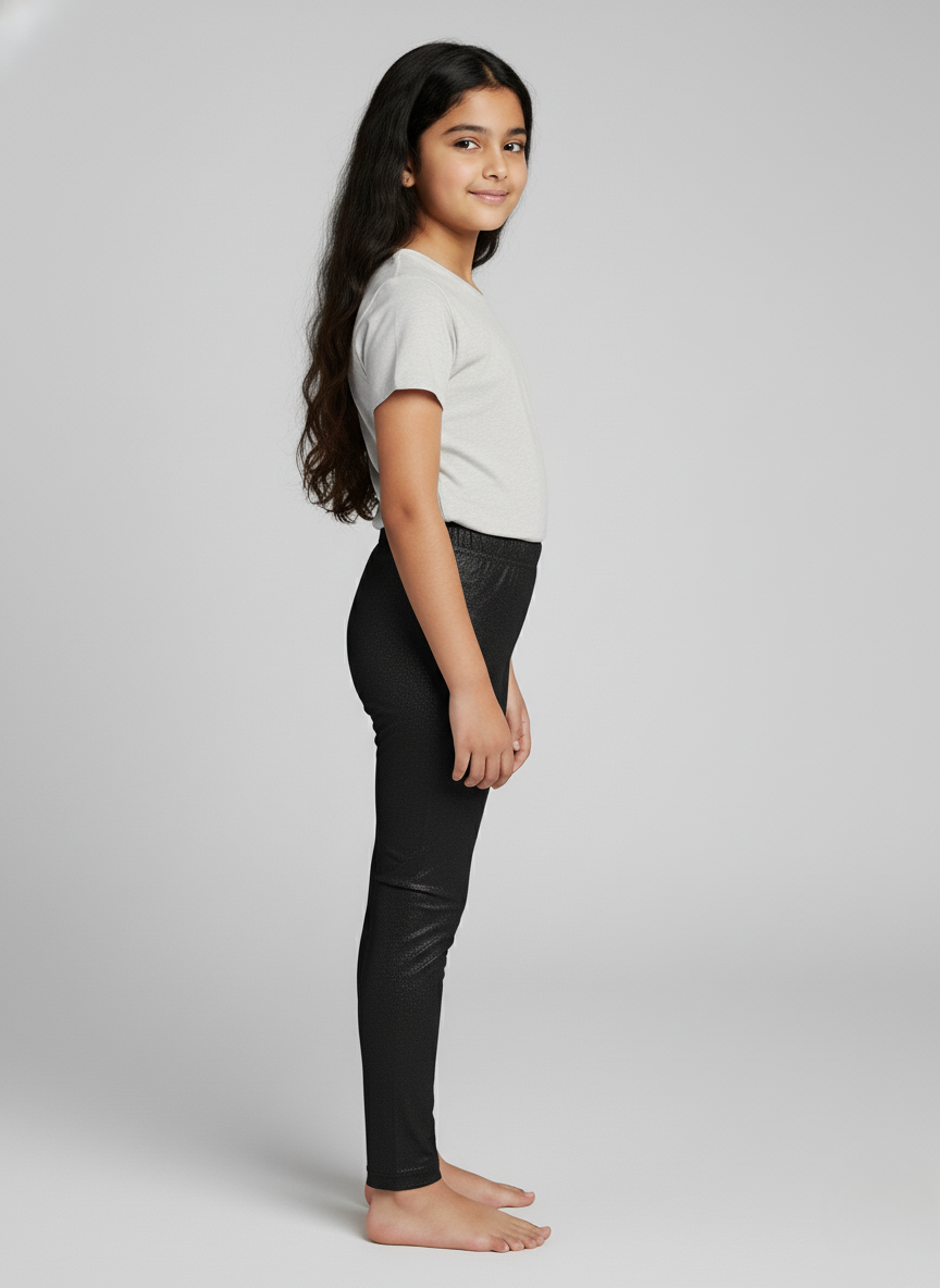 Black Shimmer Leggings