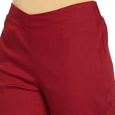 Red Button Pant