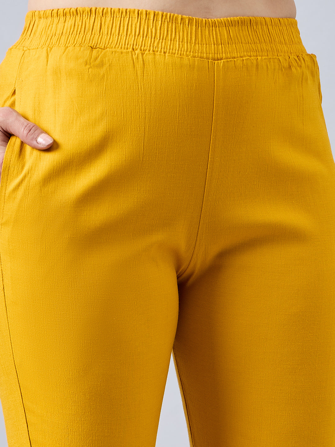 Mustard Sequin Lace Pants