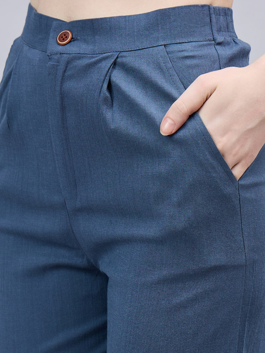 Dark Grey Bell Bottom Pants