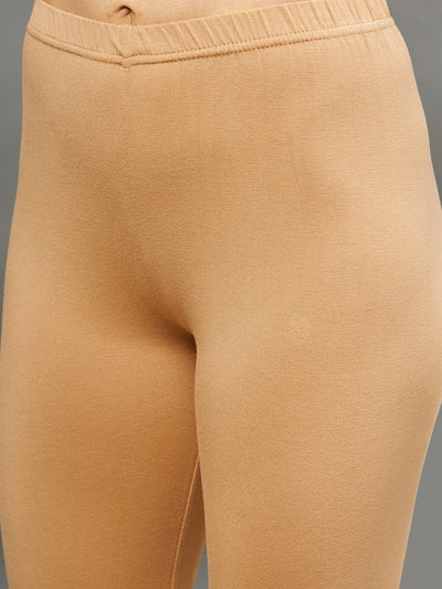 Gold Viscose Ankle Legging