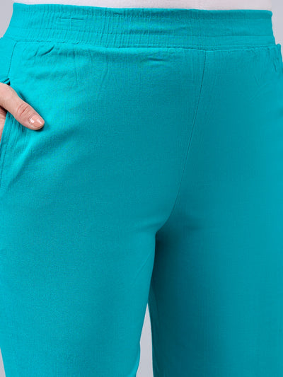Baby Pink Regular Fit Potli Pants