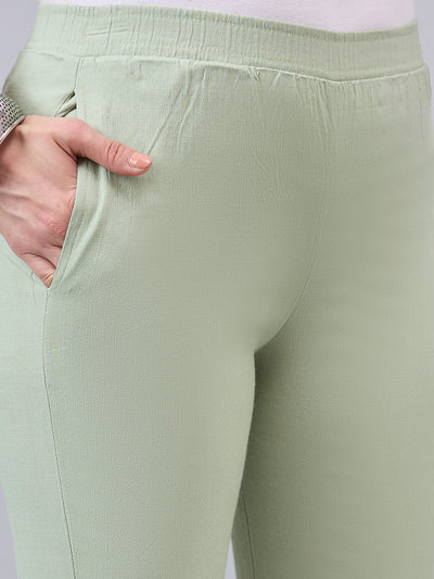 Baby Pink Regular Fit Potli Pants