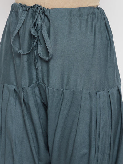 Grey Rayon Plain Patiala(No Duppatta)