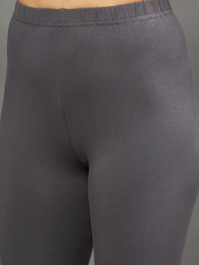 Grey Viscose Chudidar Leggings