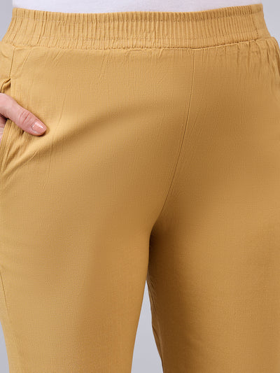Baby Pink Regular Fit Potli Pants