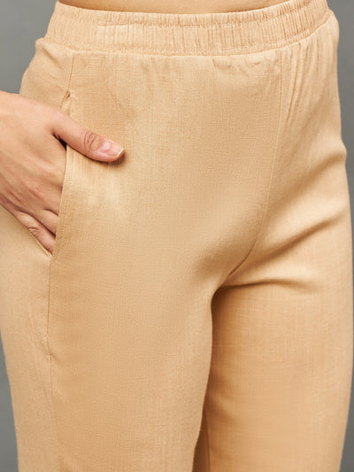 Beige Double Lace Pants