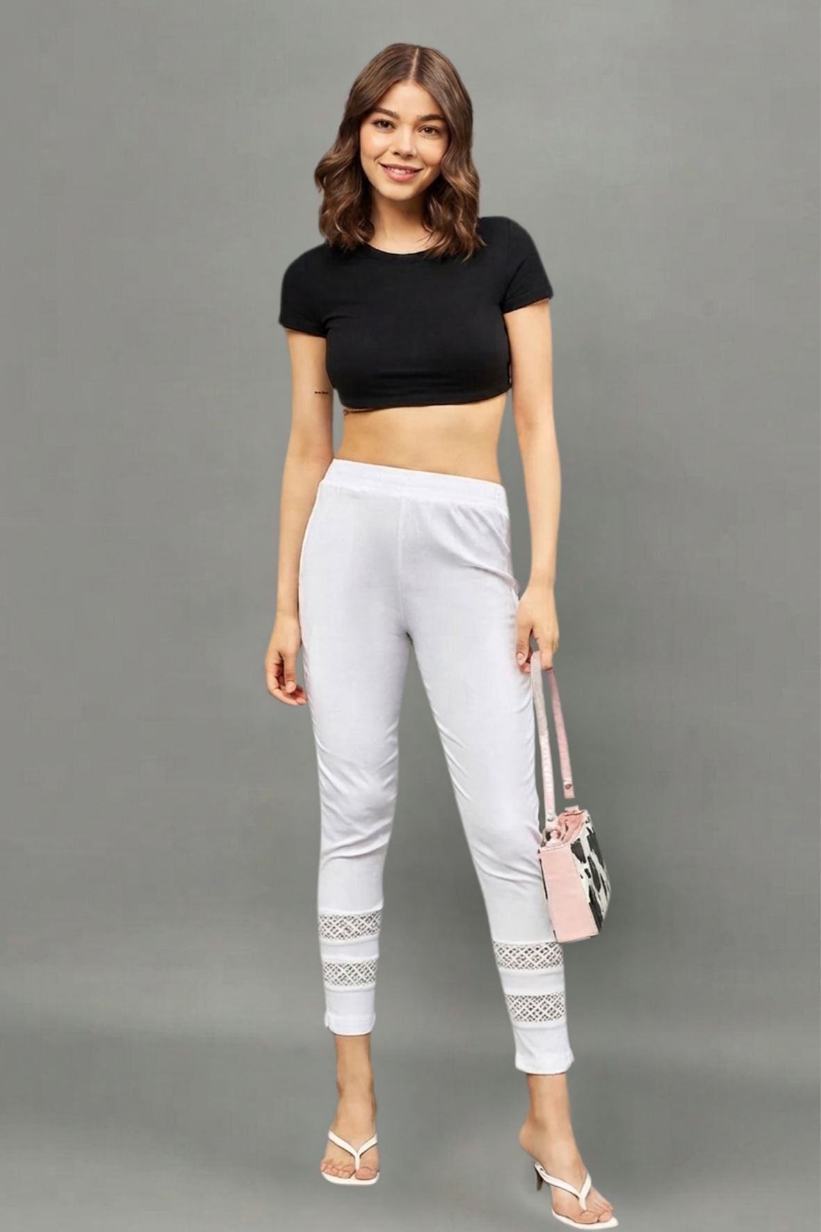 White Double Lace Pants