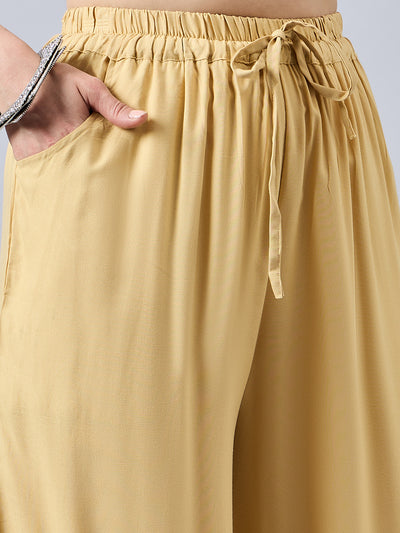 Gold Lace Palazzos