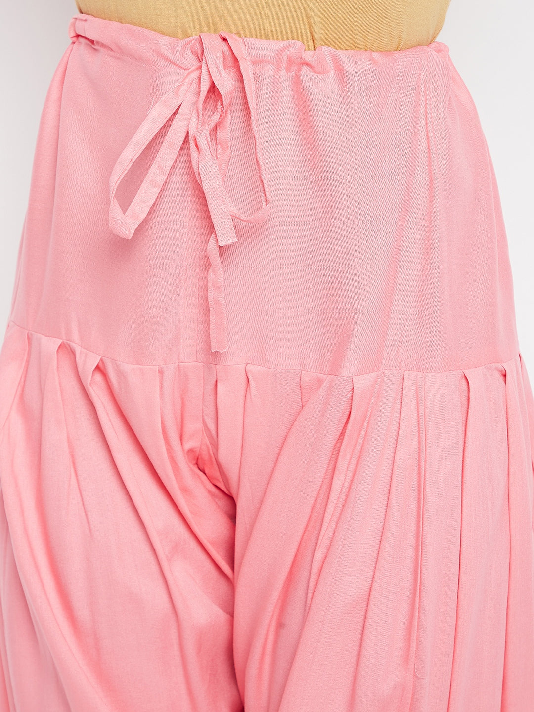 Peach Rayon Plain Patiala(No Duppatta)