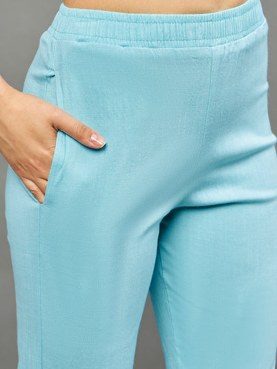 Sky Blue Double Lace Pant