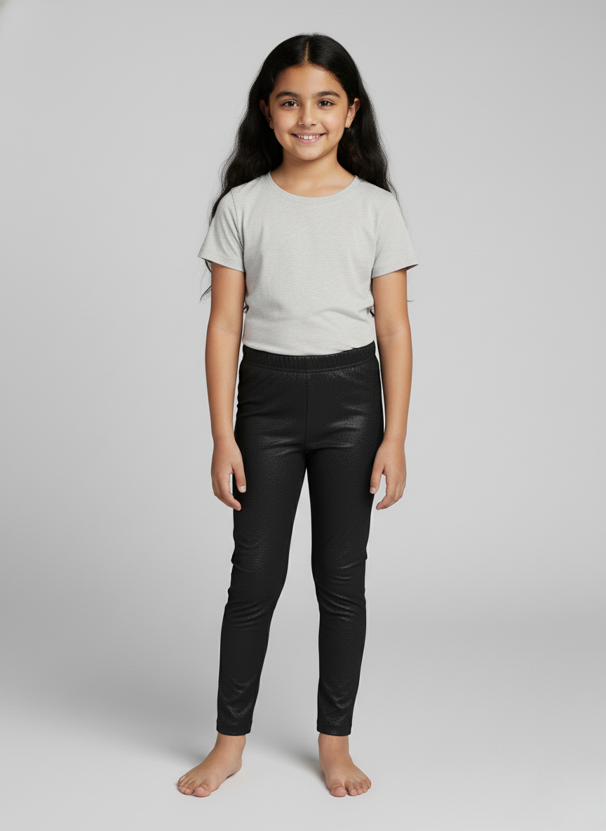 Black Shimmer Leggings