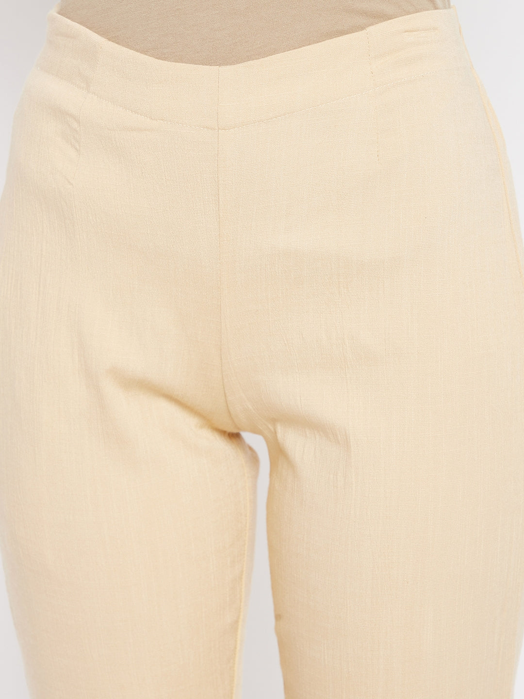 Skin Embroidery Lace Cotton Lycra Pants