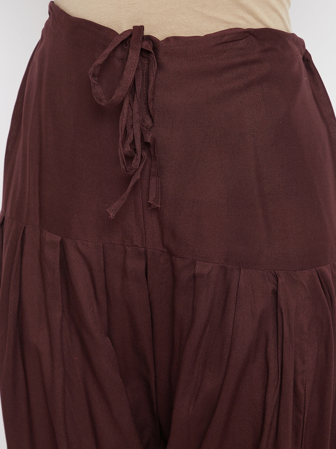 Brown Rayon Plain Patiala(No Duppatta)