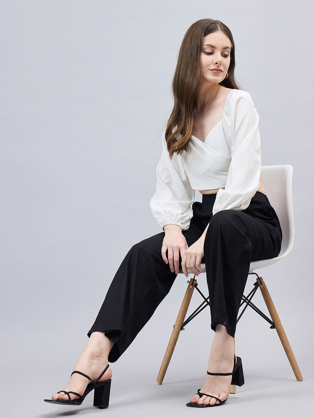 Black Bell Bottom Pants