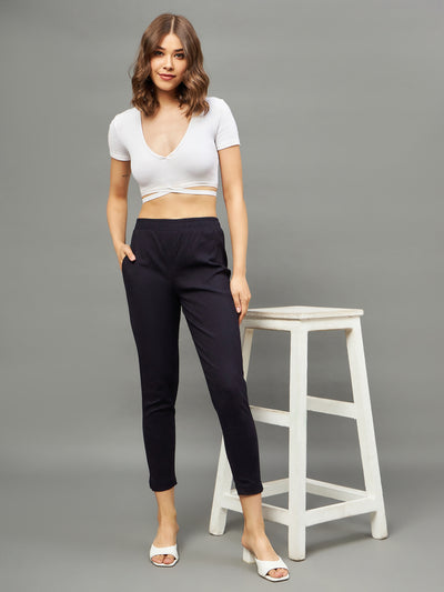 Black Colour Straight Pant 3XL