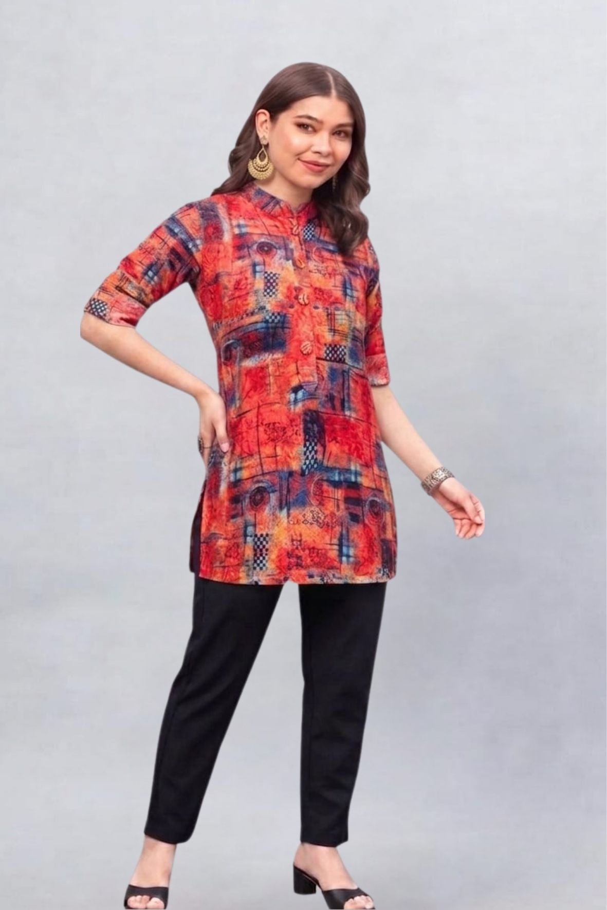 Abstract Printed Kurti