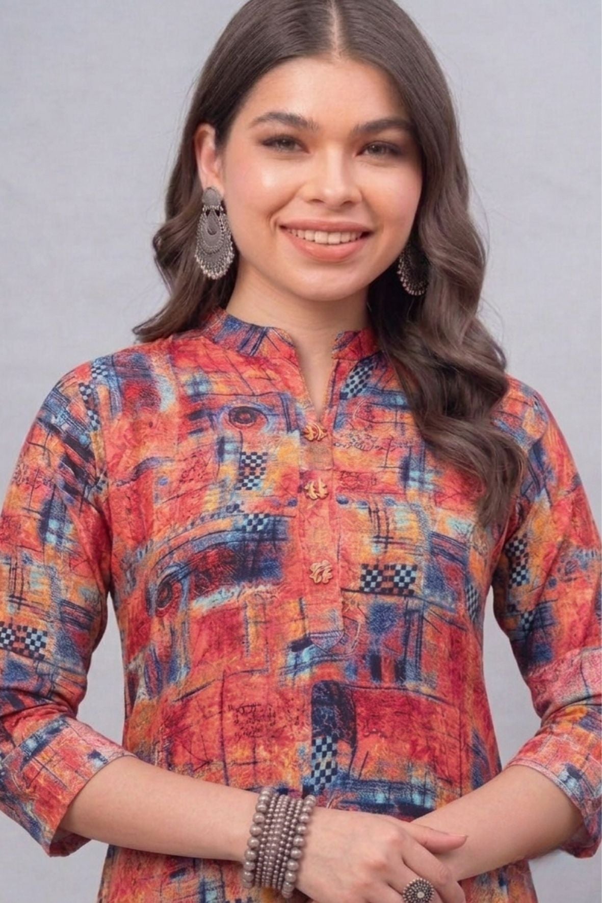 Abstract Printed Kurti