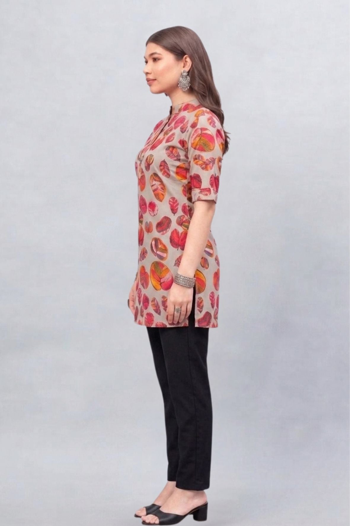 Autumn Blossoms Printed Kurti