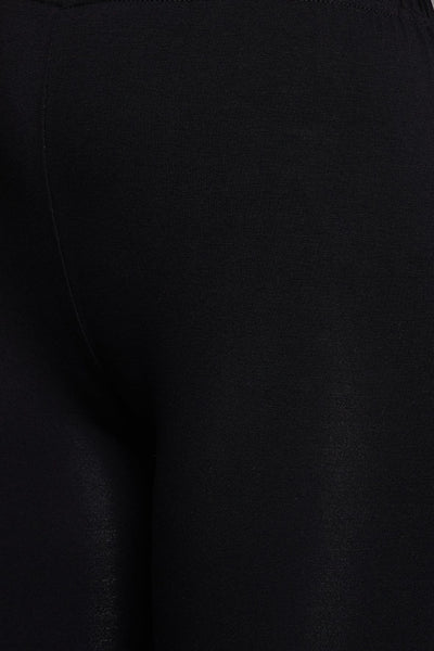 Black Viscose Chudidar Leggings