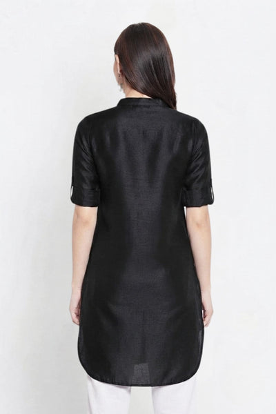 Black Solid Color Kurti